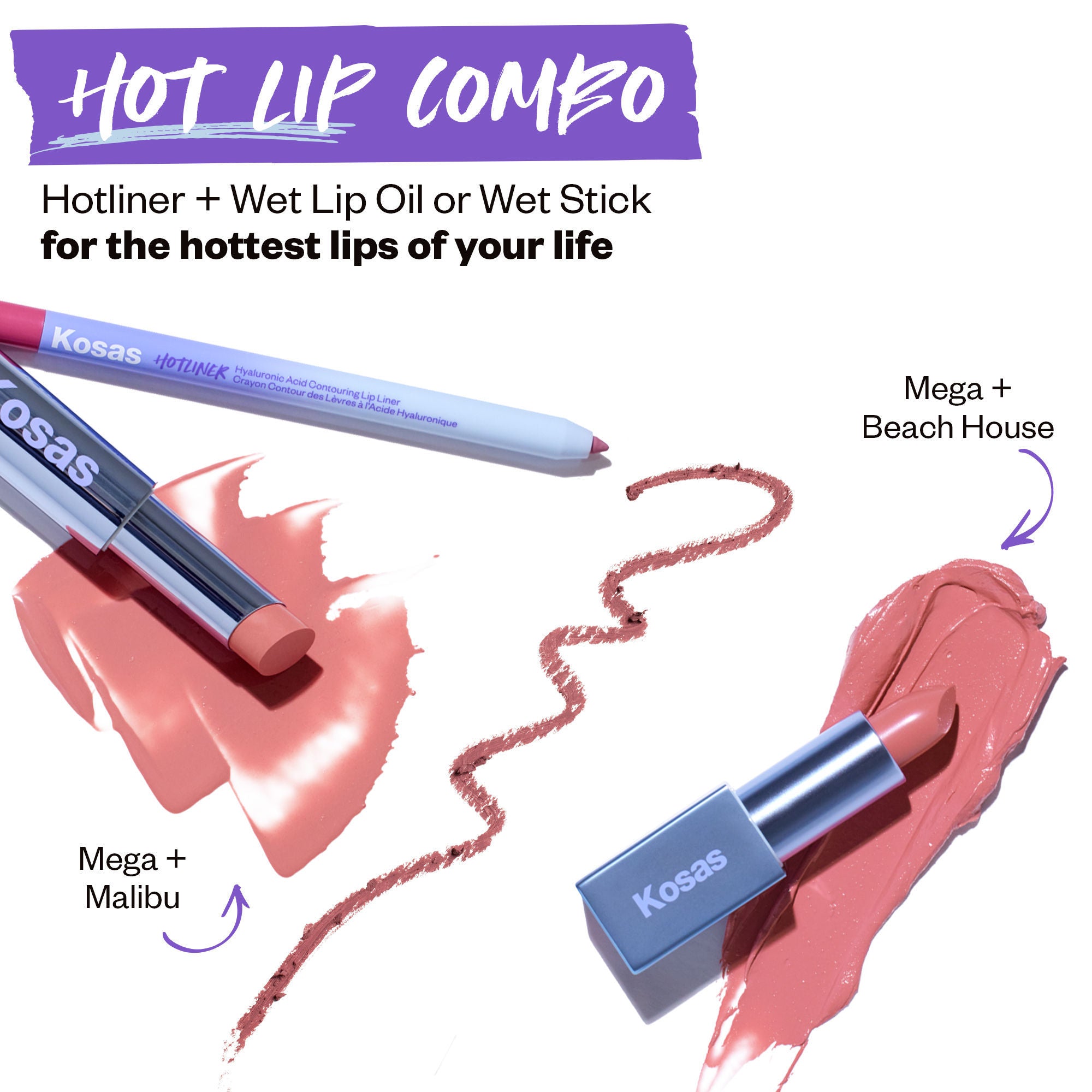 Hotliner Hyaluronic Acid Contouring Lip Liner - Long Lasting Waterproof Lip Pencil for Plump Lips | Perfect for Everyday Wear, Date Night & Special Occasions