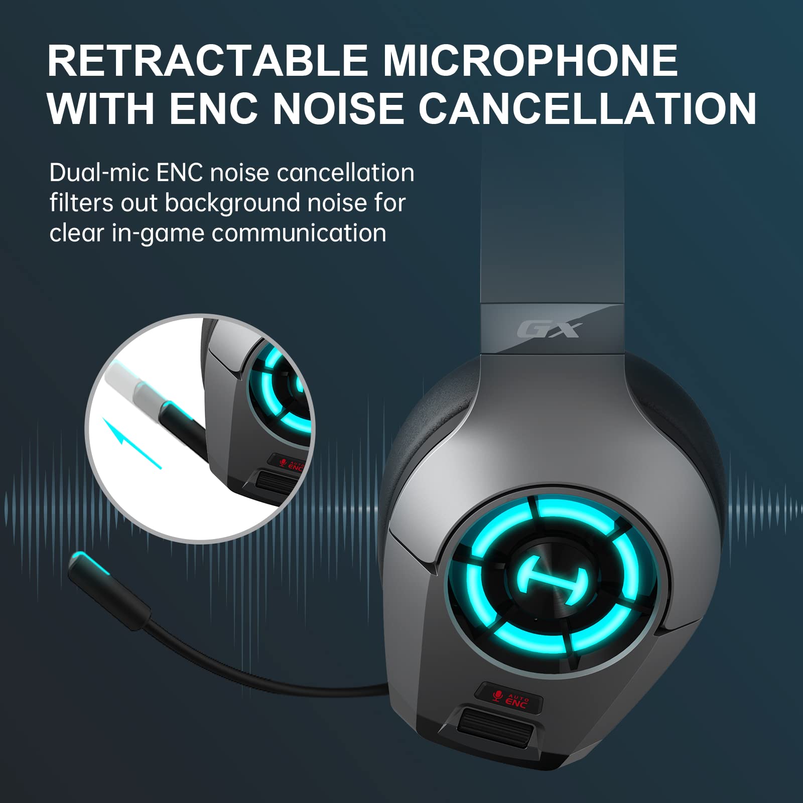 Edifier Hecate GX Hi-Res Gaming Headset with Microphone - Wired USB/Type-C/3.5mm Headphones for PS5, PS4, PC, Xbox & Switch - 50mm Drivers, RGB Lighting & ENC Noise Cancellation (Grey) - Perfect for Competitive Gaming & Immersive Audio Experience