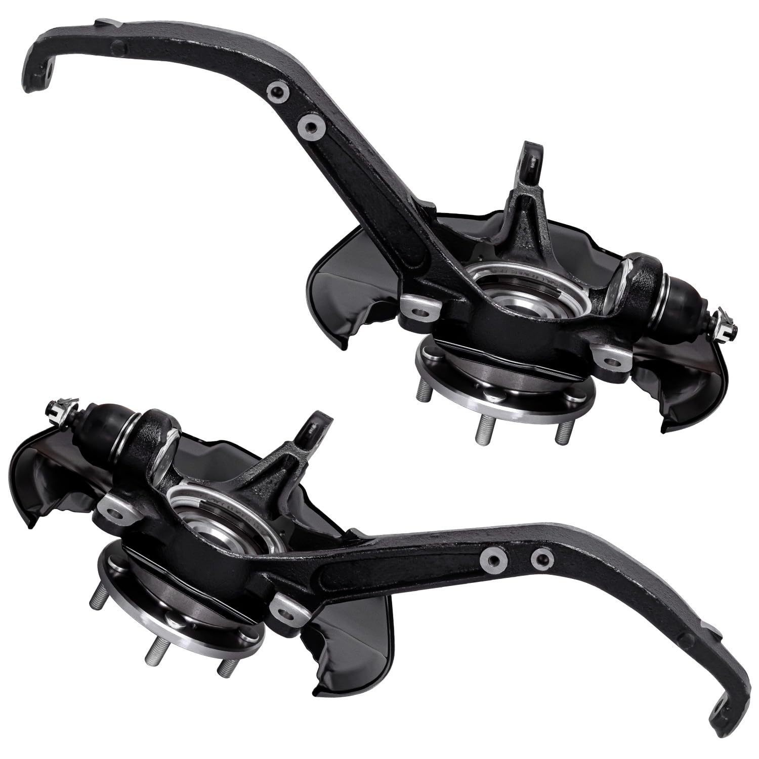 Detroit Axle Front Steering Knuckles & Wheel Bearing Hubs Replacement for 2008-2012 Honda Accord & 2009-2014 Acura TSX - Durable Auto Parts for Smooth Steering & Safe Driving