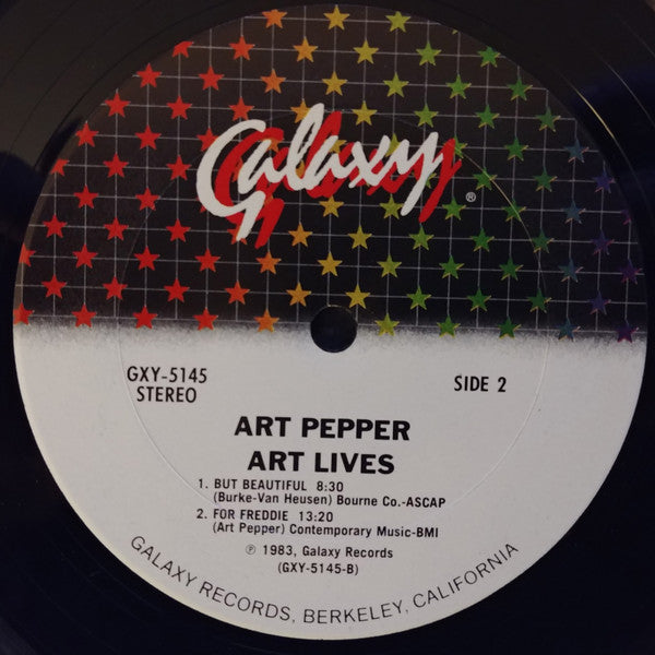 Art Pepper - Art Lives LP Vinyl Album (Limited Edition, Mint/Near Mint) - Perfect for Jazz Collectors & Vinyl Enthusiasts