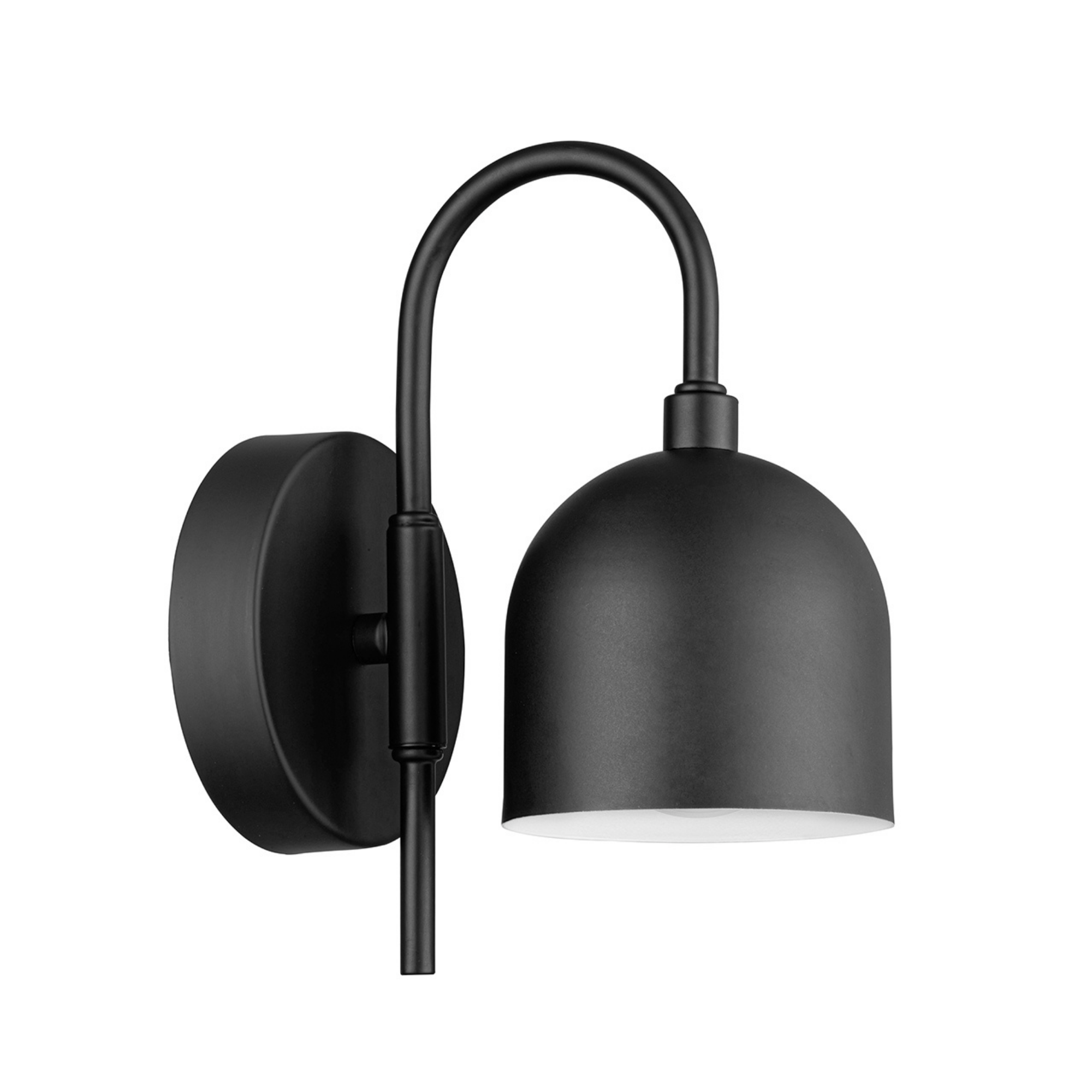 2 Pack Battery Operated LED Wall Sconce Lights - Matte Black Metal Shade, Dimmable Cordless Wall Lamp for Bedroom, Hallway, Staircase & Indoor Decor