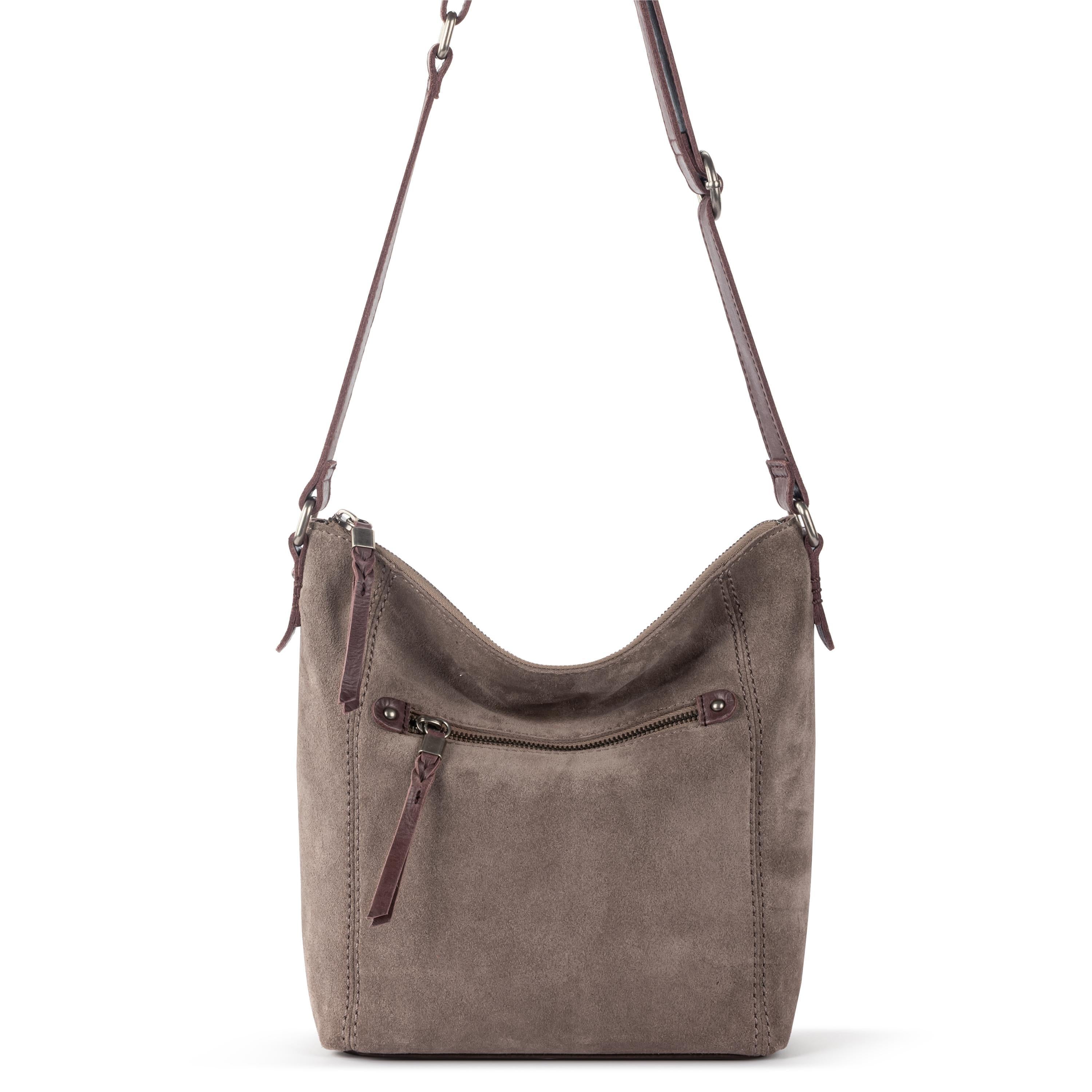 Ashland Leather Crossbody Bag - Genuine Mushroom Suede Purse for Women | Perfect for Everyday Use, Travel & Casual Outings