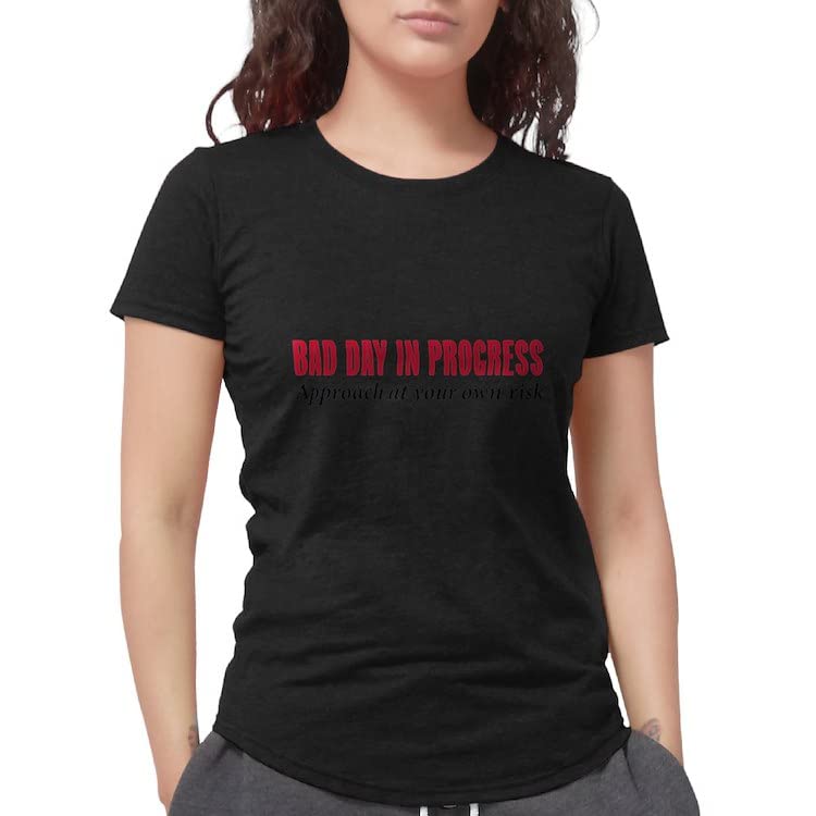 Bad Day T-Shirt for Women - Soft Tri-Blend Comfort Tee - Perfect for Casual Wear, Relaxing at Home & Funny Gift Ideas