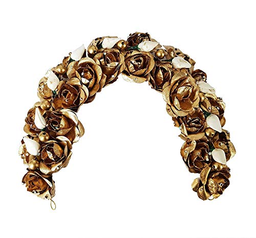 Golden Hair Gajra Beads - 20g Hair Decor for Styling & Weddings