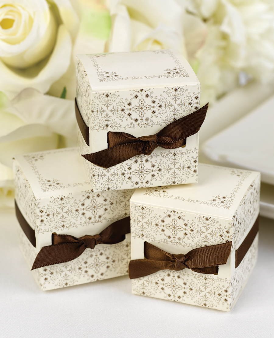 Elegant Ribbon Weave Favor Boxes for Weddings, Baby Showers & Party Decor - Premium Gift Packaging with Handcrafted Details - Perfect for Wedding Favors, Bridal Showers & Special Events