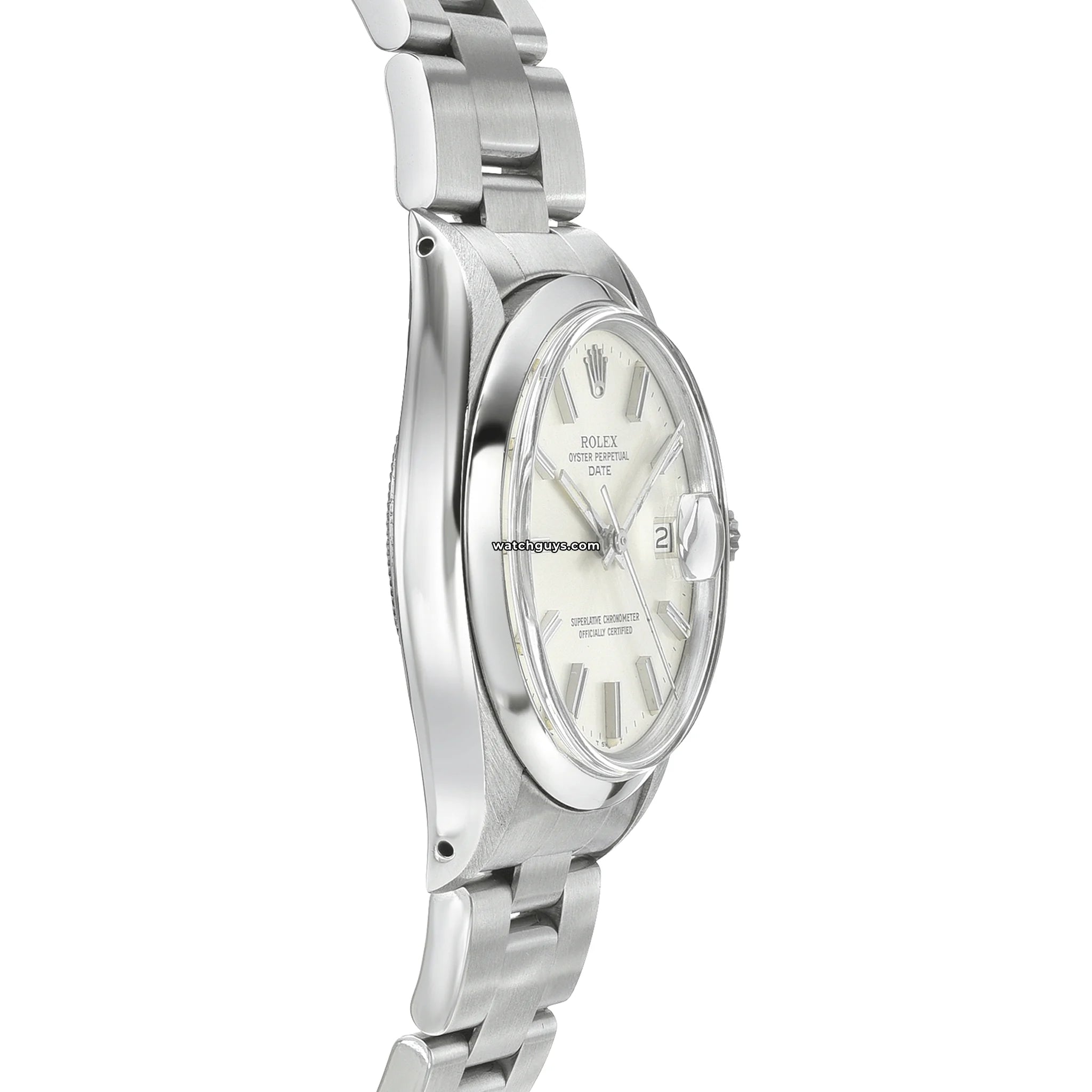 Authentic Rolex Date 1500 Silver Stainless Steel Watch - Luxury Dress Watch for Men, Perfect for Business, Formal Events & Special Occasions