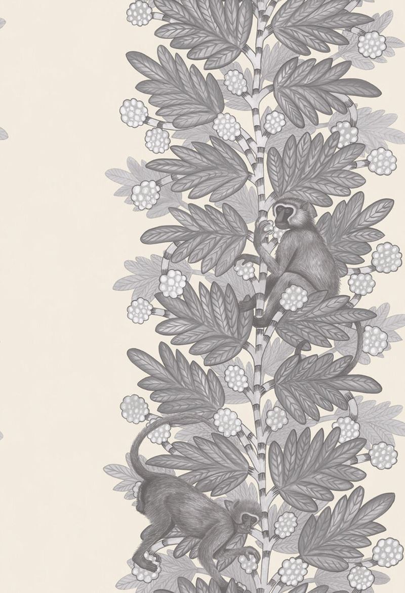Cole and Son Acacia Wallpaper in Grey & White - Premium Peel and Stick Wallpaper for Living Room, Bedroom, and Home Decor