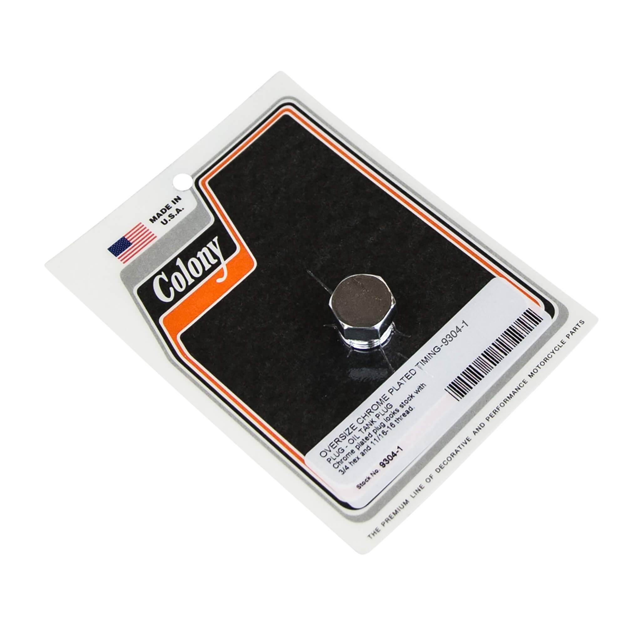 Harley Davidson Oversized Timing & Oil Tank Plug - Chrome Plated Replacement Part for Motorcycle Maintenance & Customization | Fits Touring, Softail & Dyna Models