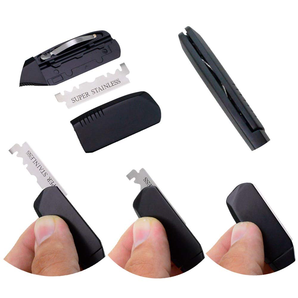 Professional 74 Blades Dural Edge Razor for Women & Men - Hair Removal, Barber Shaving, Beard Trimming, Face & Underarm Grooming - Perfect for Home, Salon & Travel Use