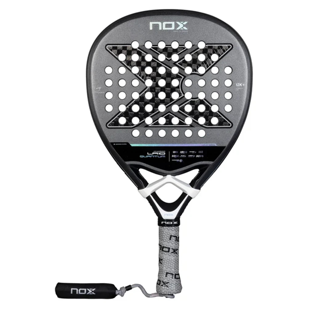 LA10 Quantum 12K Carbon Fiber Padel Racket - Professional Tennis Racquet for Men & Women - Perfect for Competitive Matches & Training Sessions