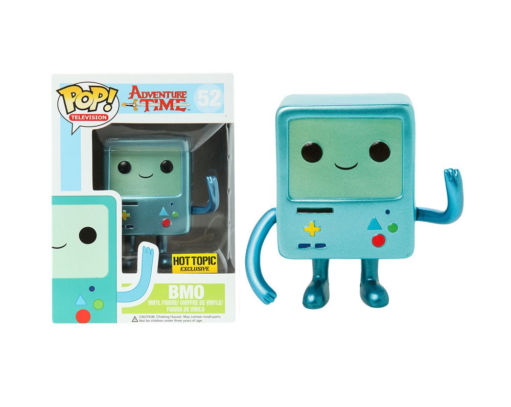 Funko Pop! Adventure Time BMO Metallic Limited Edition 10cm Vinyl Figure - Collectible Toy for Fans & Gift Idea - Perfect for Display, Gaming Room Decor, and Pop Culture Enthusiasts