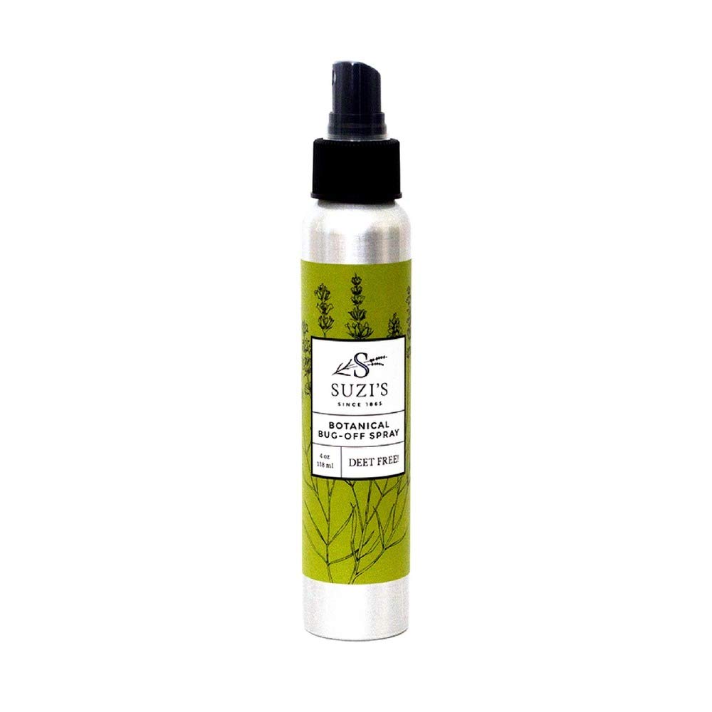 Natural Lavender Bug Repellent Spray by Suzi – 4 oz | DEET-Free, Safe for Kids & Pets | Perfect for Outdoor Camping, Hiking & Backyard Use