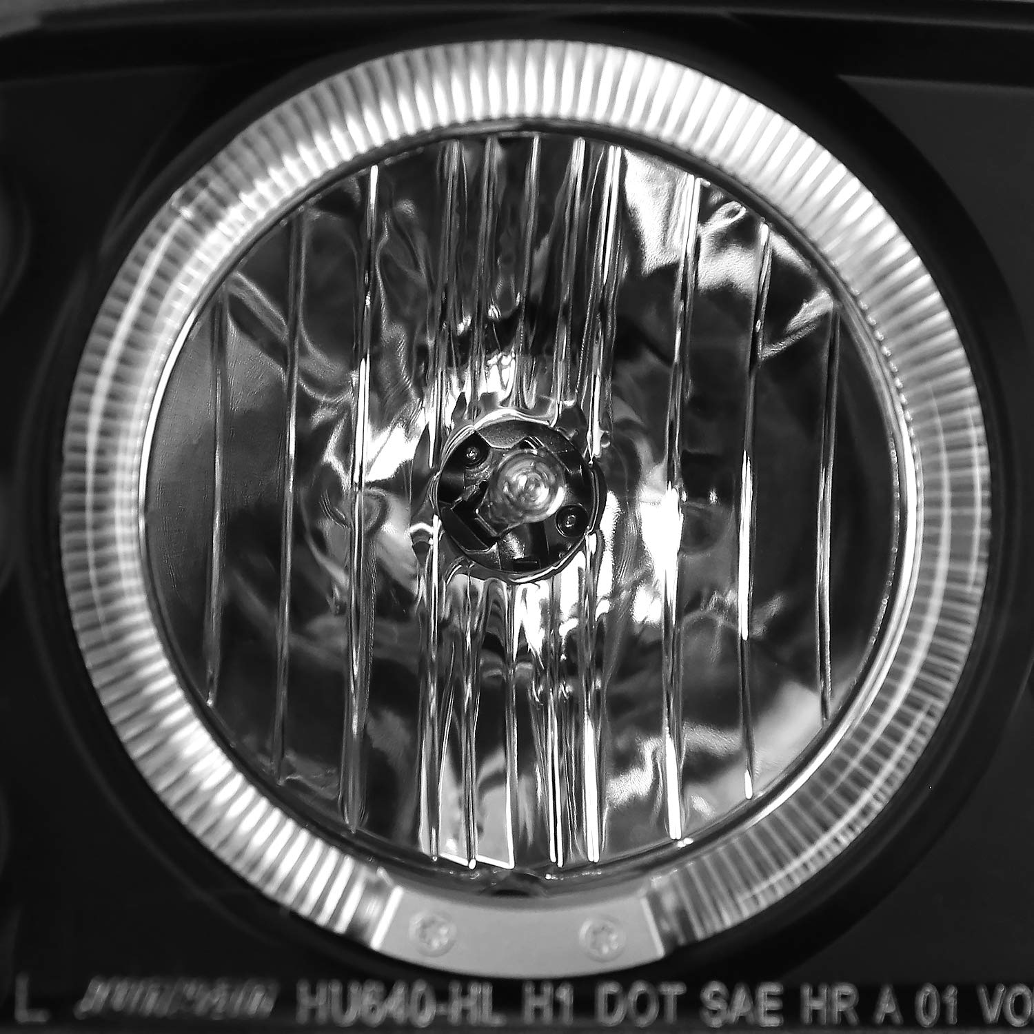 Spec-D Tuning Black Housing Clear Lens LED Halo Projector Headlights with Bumper Lights - Compatible with 1999-2006 GMC Sierra 1500/2500/3500 - Left & Right Pair Headlight Assembly - Upgrade for Night Driving & Off-Road Adventures