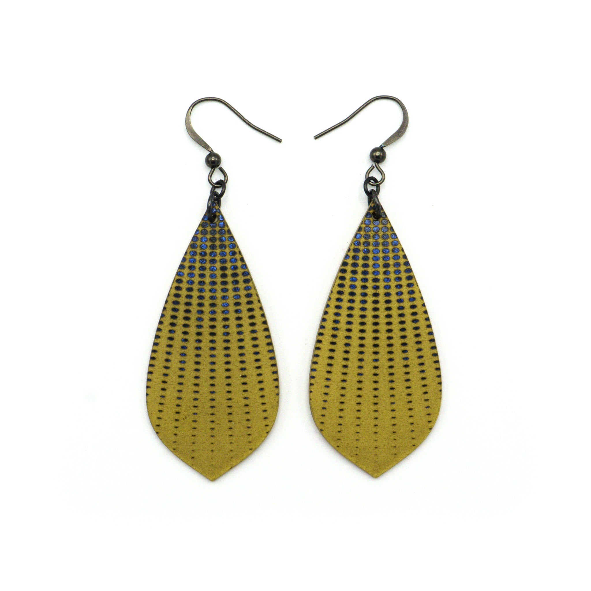 Celestial Blue and Gold Acrylic Earrings | Lightweight Dangle Earrings for Women | Perfect for Parties, Weddings, and Everyday Wear