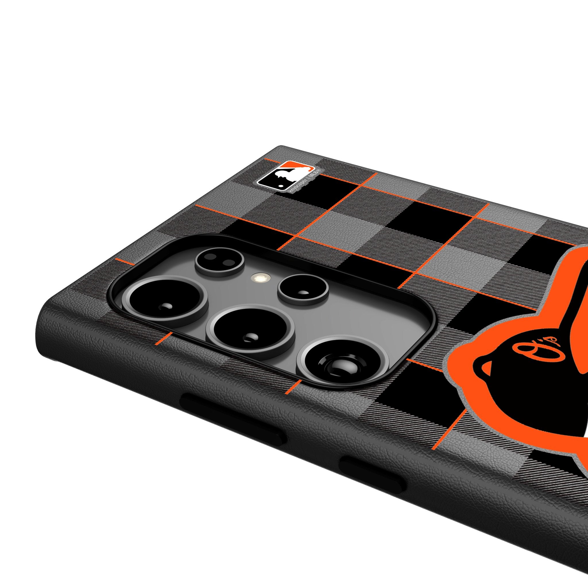 Baltimore Orioles Plaid MagSafe Compatible Phone Case for Samsung Galaxy - Durable Protection with Stylish Team Design for Everyday Use & Game Days