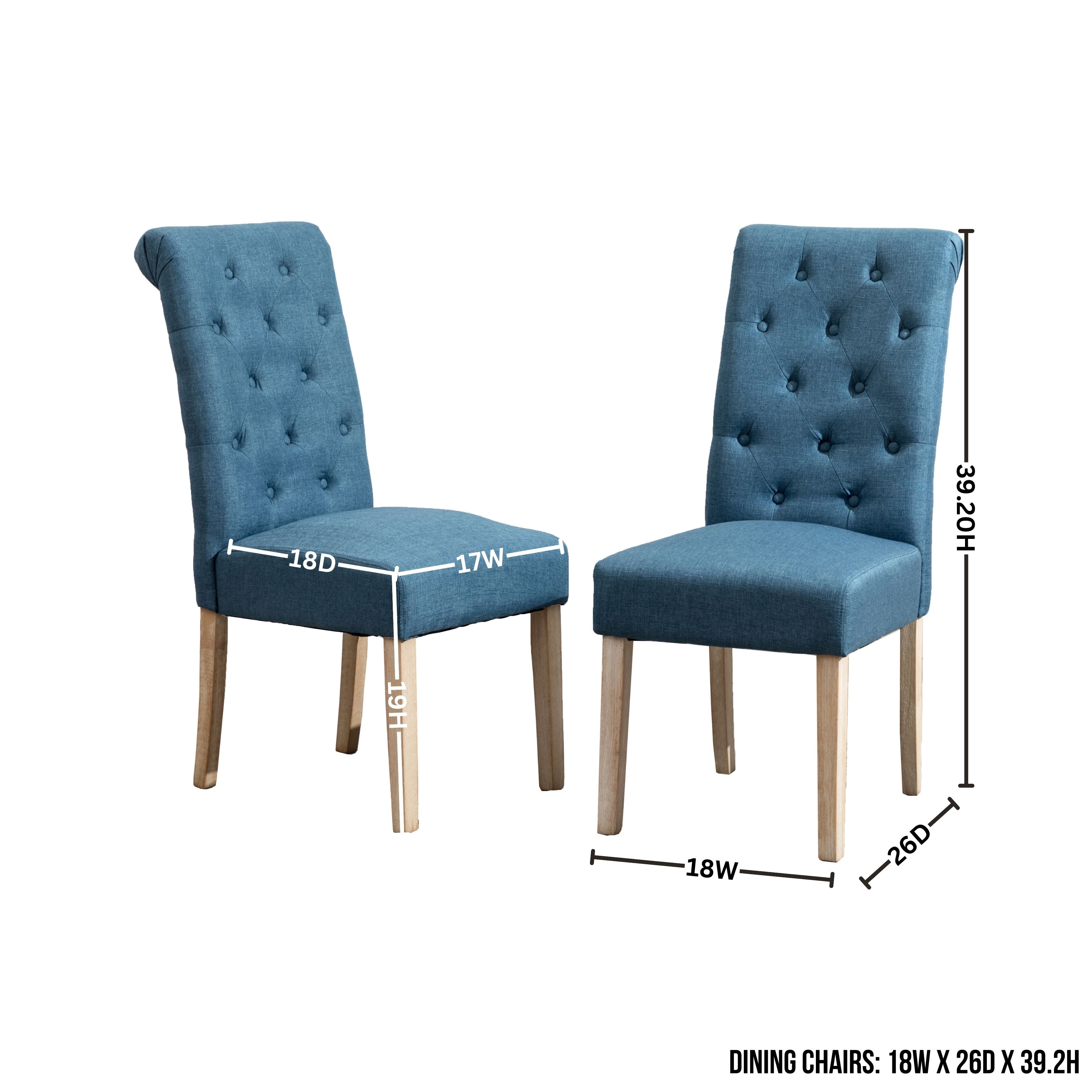 Roundhill Furniture Banff 5-Piece Dining Set - 42