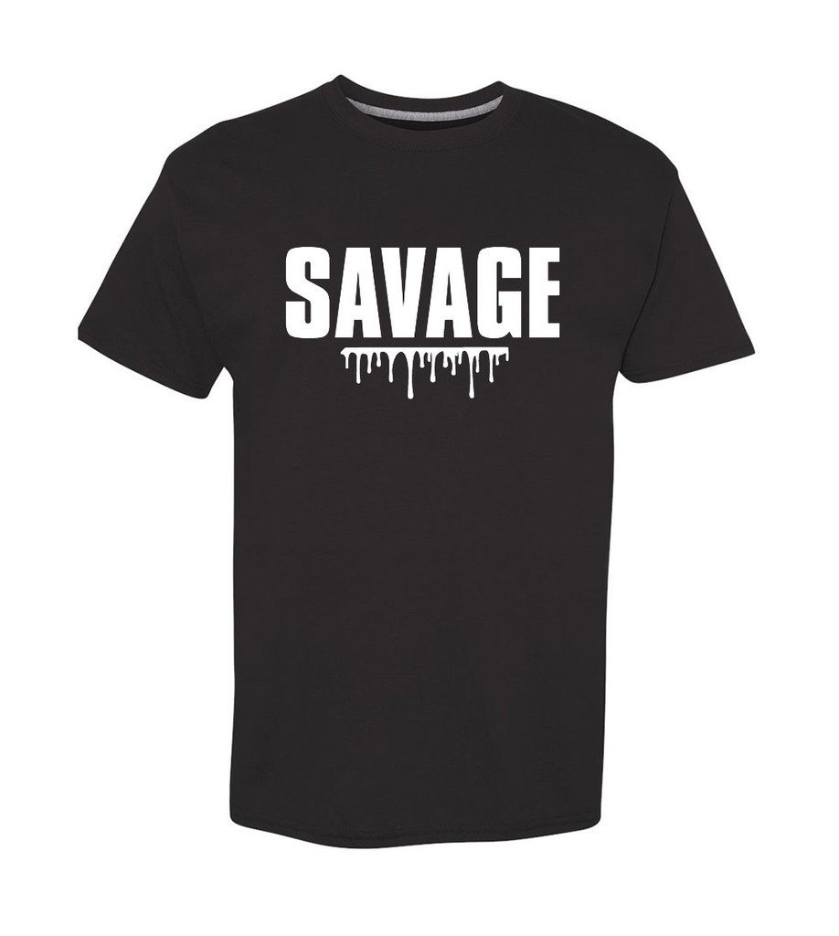 Fasciino® Savage Men's Short Sleeve Performance Fitness T-Shirt - Moisture Wicking Workout Shirt for Gym, Running & Active Lifestyle