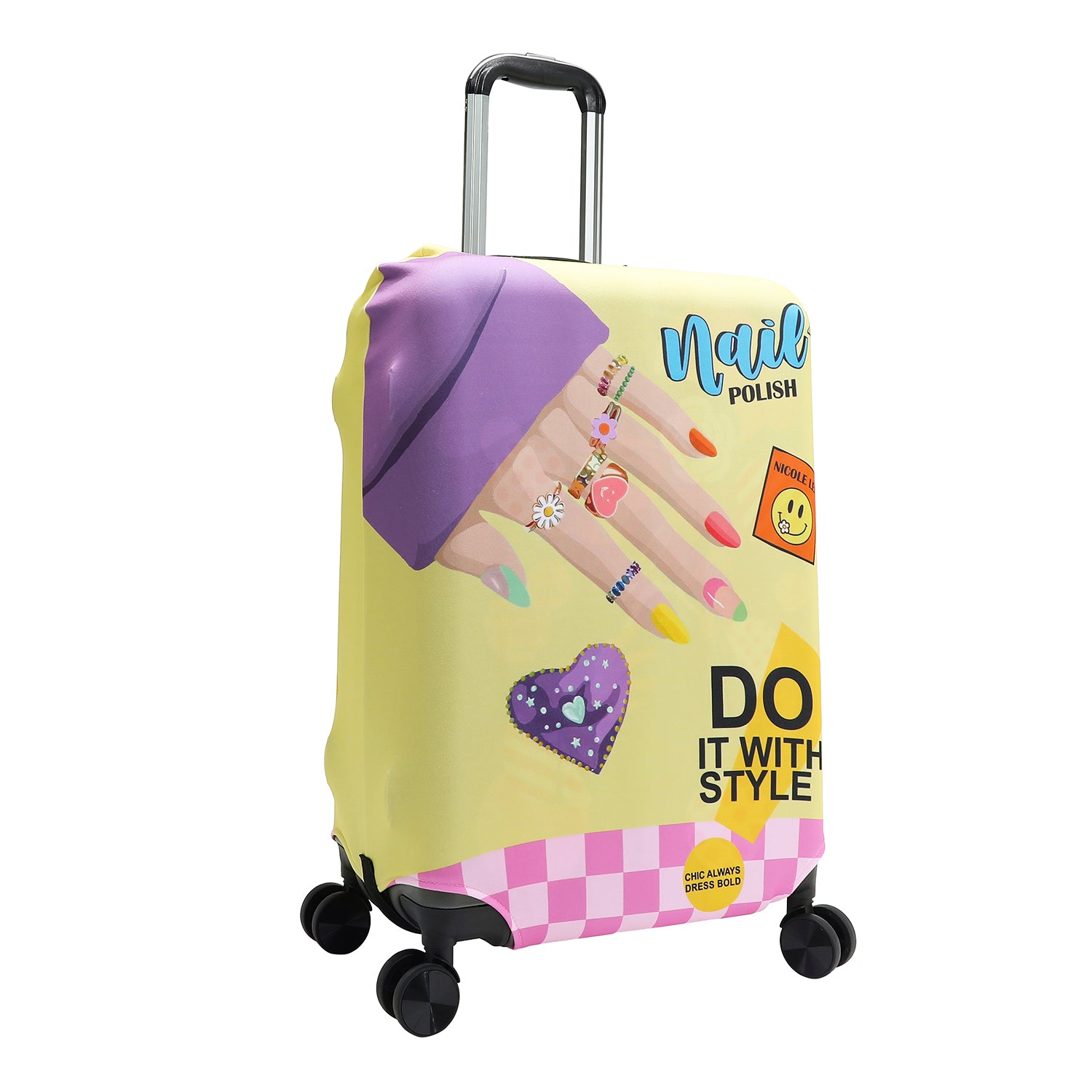 Durable Luggage Cover for Suitcases - Waterproof & Scratch-Resistant Travel Protector - Perfect for Airports, Flights, and Vacation Trips