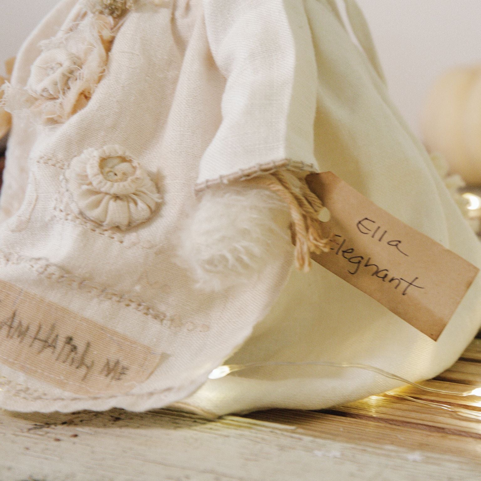 Handcrafted Cream Mohair Bunny Plush Toy - Ella Elegant by Hutch Studio - Perfect for Nursery Decor, Baby Shower Gifts & Collectible Stuffed Animals