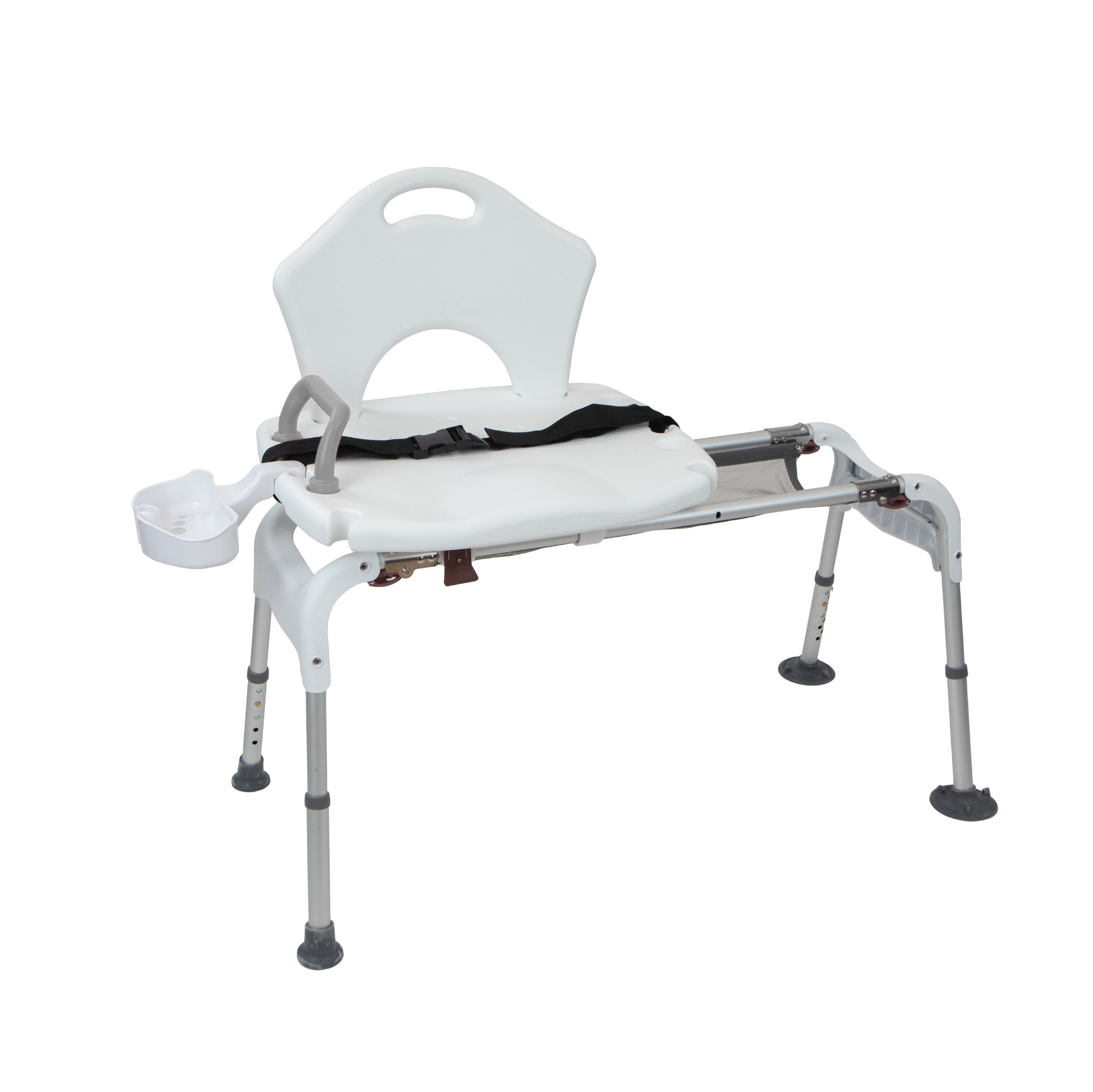 Sliding Shower Chair for Elderly & Disabled - Adjustable Bath Seat with Non-Slip Legs - Ideal for Bathroom Safety & Mobility Assistance