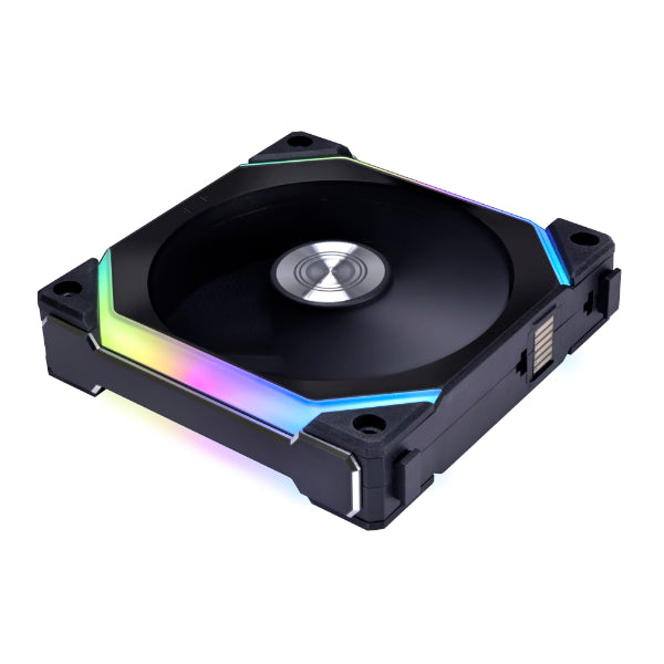 Lian Li UNI FAN SL120 V2 120mm RGB PWM PC Case Fan - Single Pack (Black/White) | High Airflow Cooling for Gaming PC Builds & Workstations