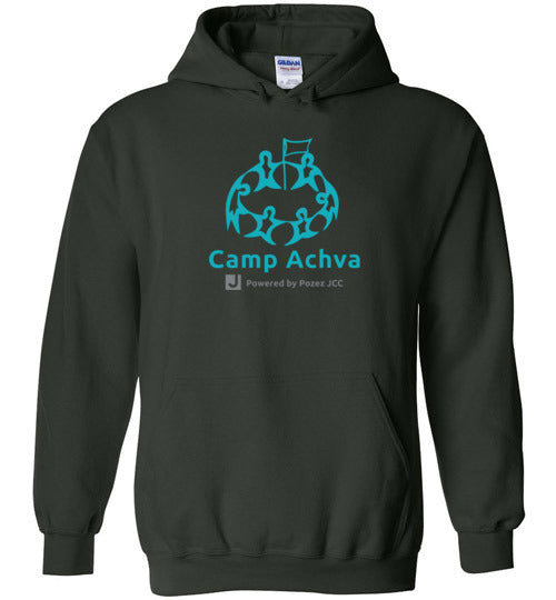 Camp Achva Heavy Blend Hoodie - Warm & Durable Pullover for Outdoor Adventures, Hiking, and Casual Wear