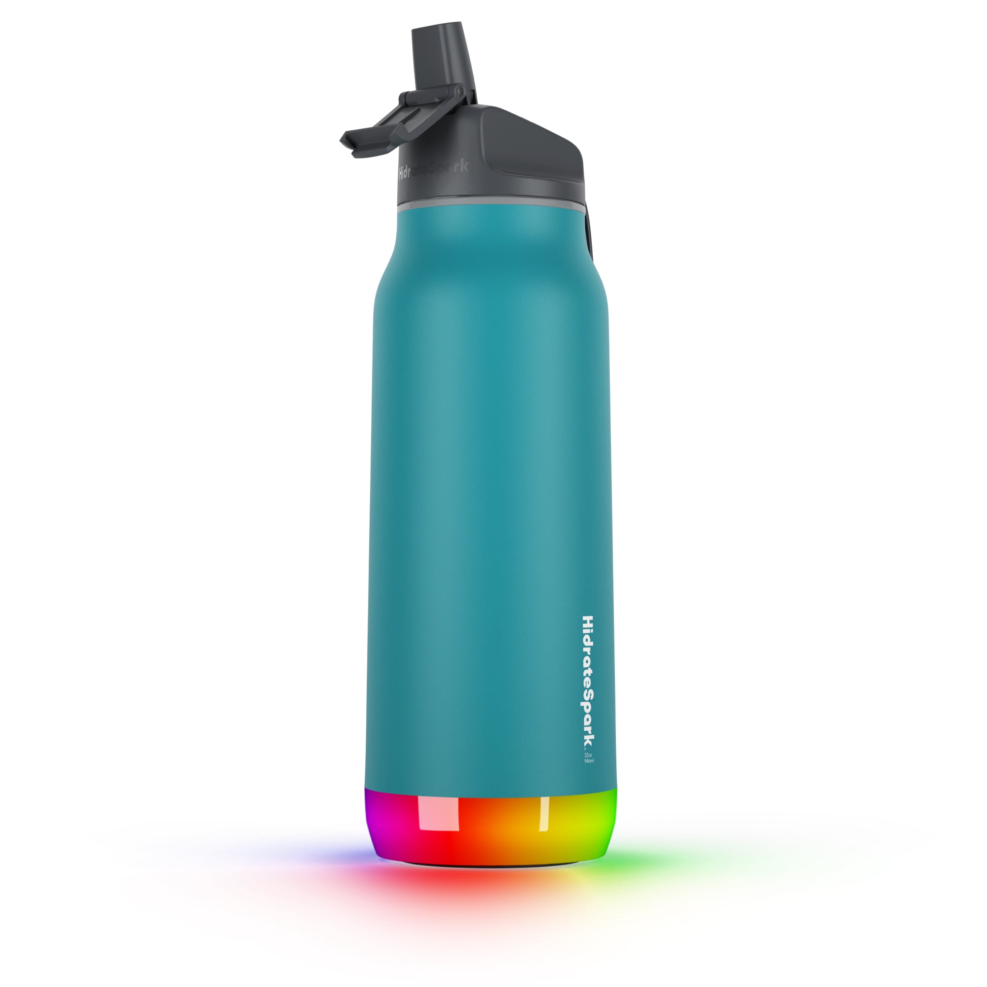 32 oz HidrateSpark PRO Smart Water Bottle with Hydration Tracking - Leak Proof, BPA Free, LED Glow Reminder - Perfect for Gym, Hiking, Office & Daily Hydration Goals