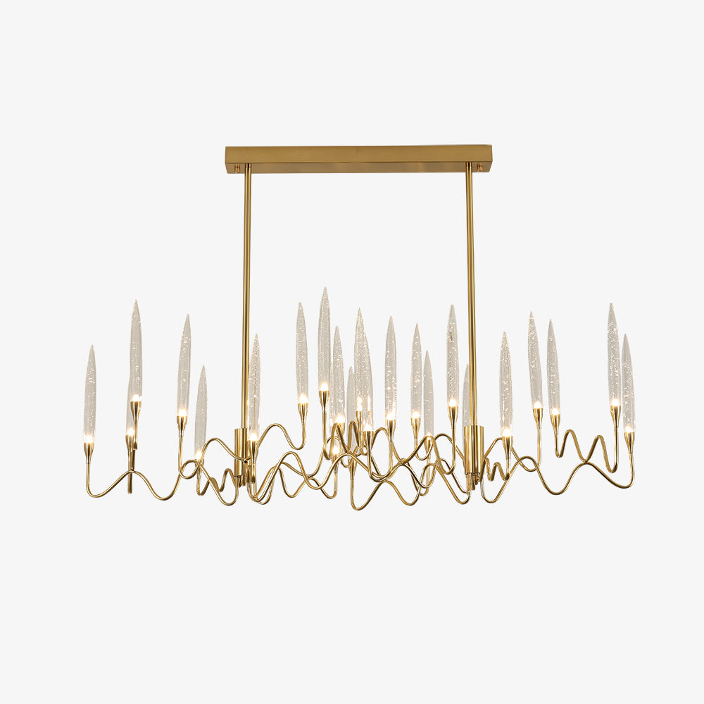 Elegant Classical Candelabrum Chandelier - Antique Brass Crystal Ceiling Light Fixture for Dining Room, Living Room & Bedroom Decor