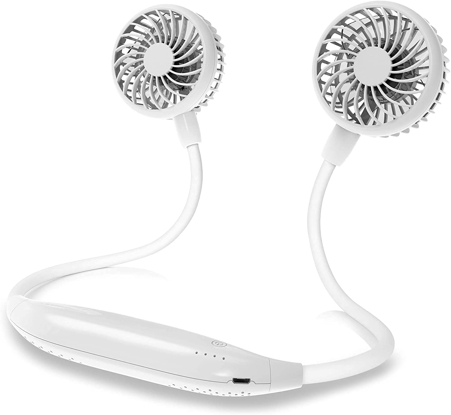 Portable Neck Fan with Strong Wind - 360° Adjustable Cooling, Ultra Quiet No Blade Design, Even Airflow, Non-Slip Material - Perfect for Outdoor, Office, Gym & Travel