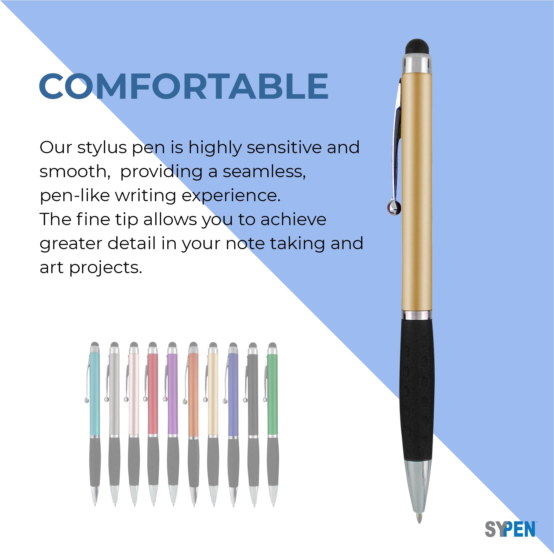 Custom Logo Stylus Pens 300 Pack Bulk - 2-in-1 Ballpoint Pen & Touchscreen Stylus for Business, Events & Promotions (Black Barrel with Black Ink) - Perfect for Corporate Gifts, Trade Shows & Branded Giveaways