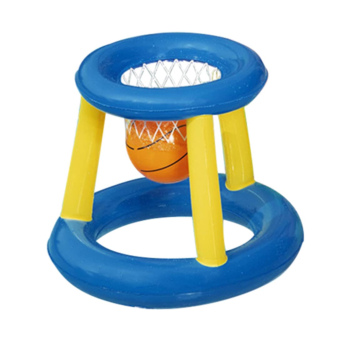 Inflatable Water Basketball Hoop Set - Floating Pool Basketball Game with 2 Balls - Fun Summer Swim Toy for Kids & Adults - Perfect for Backyard Pools, Beach Parties & Water Play