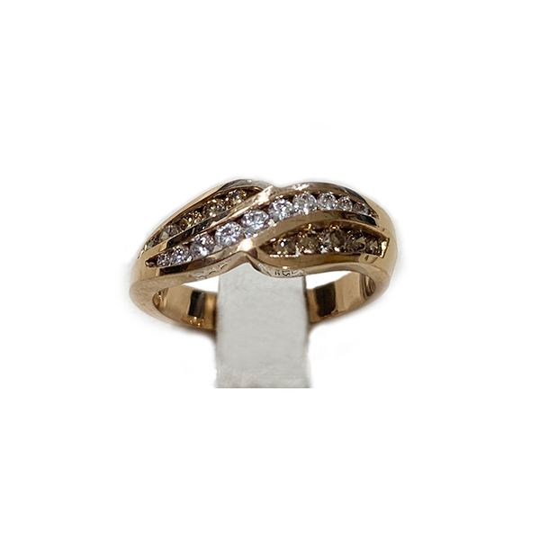14K Rose Gold Brown Diamond Ring for Women - Elegant Solitaire Engagement & Wedding Band - Perfect for Proposals, Anniversaries, and Special Occasions