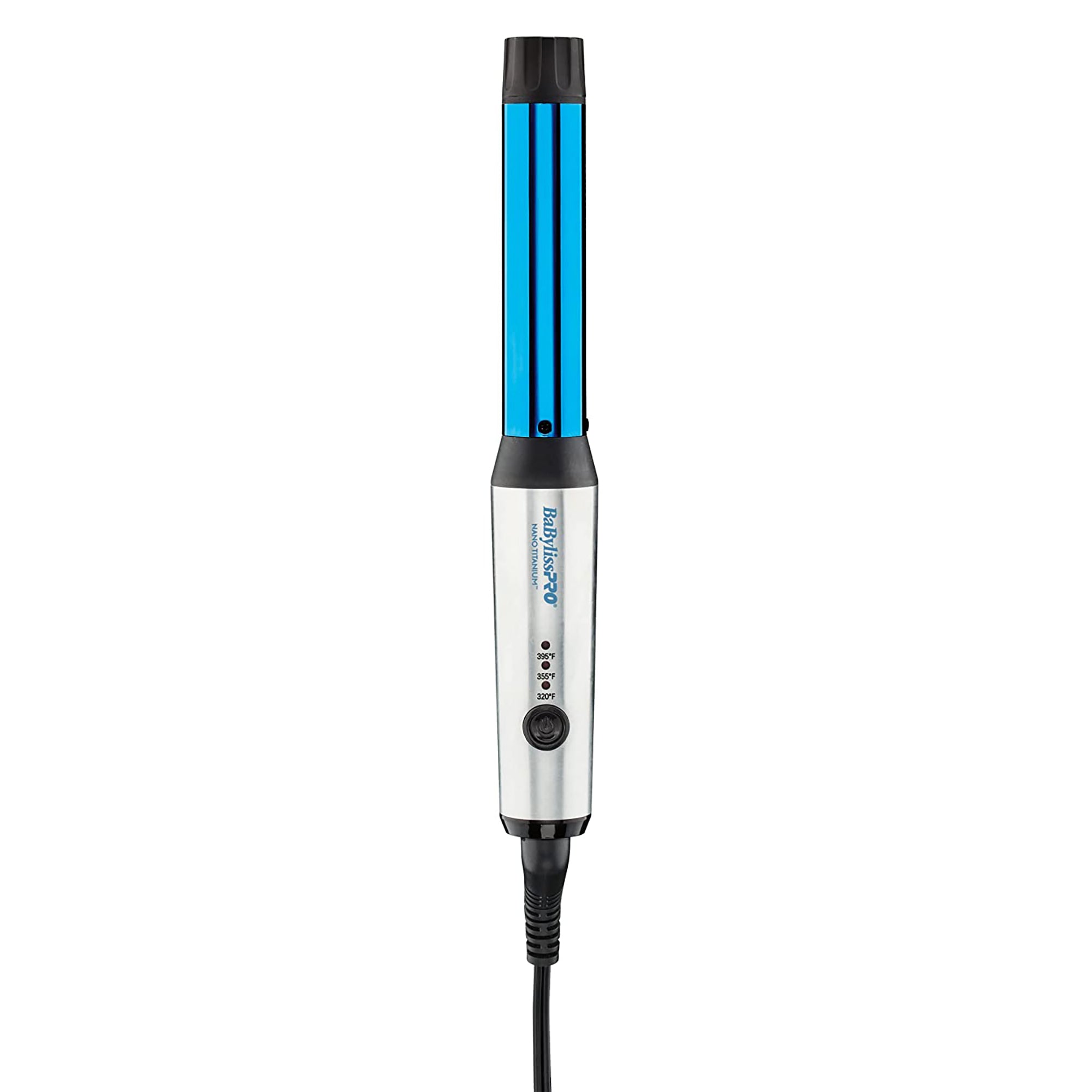 BabylissPRO Nano Titanium 1 Compact Curling Wand - BNTMWUC | Professional Hair Styling Tool for Salon-Quality Curls at Home | Perfect for Parties, Weddings & Everyday Styling