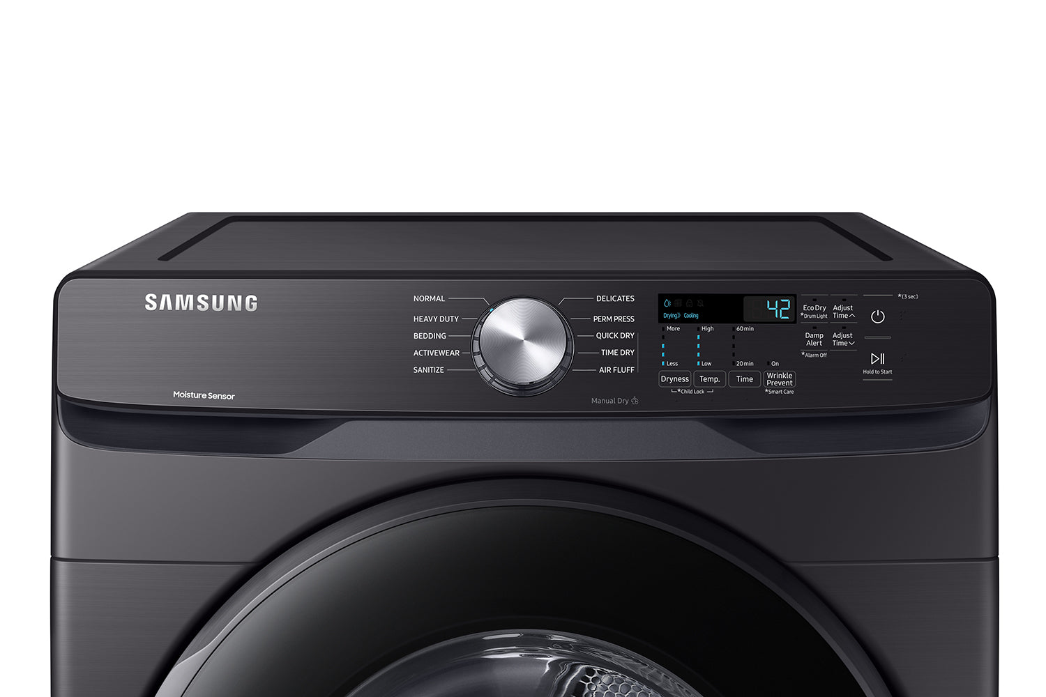 Samsung 5.2 cu. ft. Black Stainless Steel Front Load Washer & 7.5 cu. ft. Electric Dryer Set (WF45T6000AV/A5 & DVE45T6005V/AC) - Perfect for Laundry Room, Apartment, and Home Use