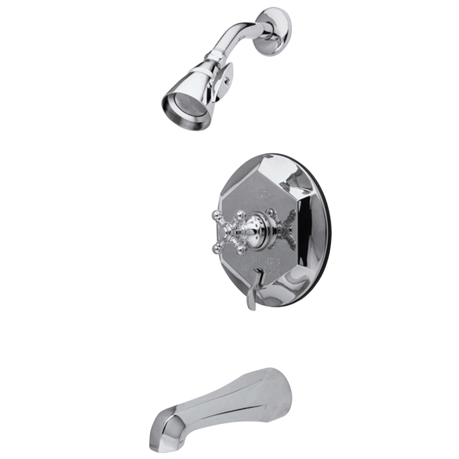 Vintage Single Handle Pressure Balanced Tub and Shower Faucet - English Style Bathroom Fixture for Classic & Modern Homes | Perfect for Bathroom Renovation & Spa-Like Shower Experience
