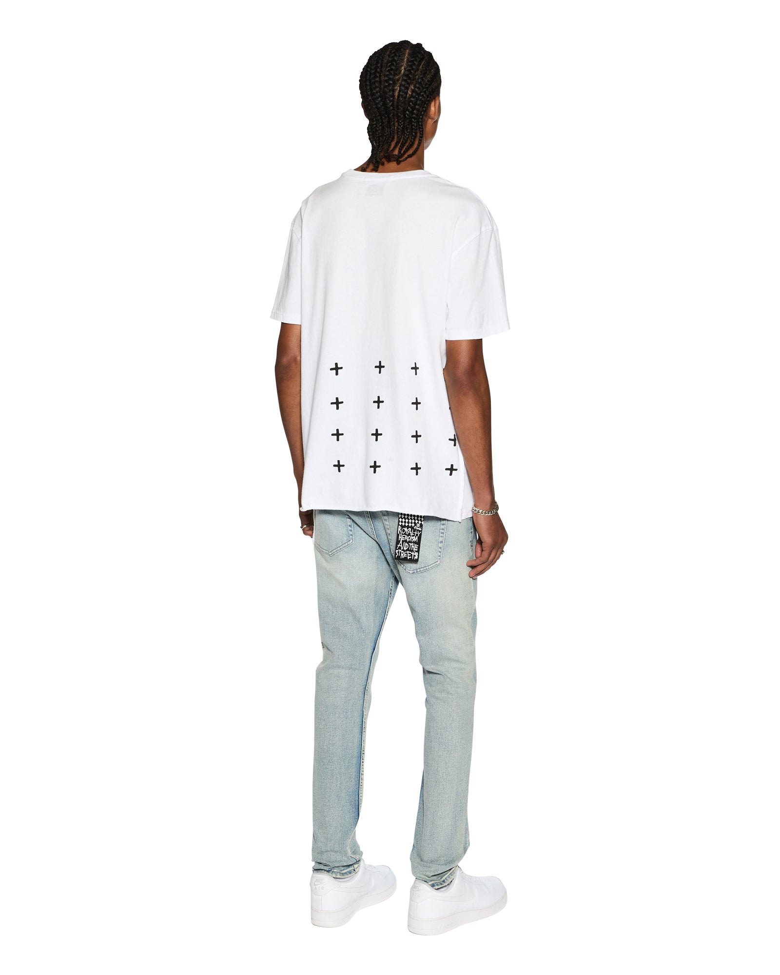 4 X 4 BIGGIE SS TEE OPTIC WHITE - Premium Cotton Short Sleeve T-Shirt for Men - Streetwear Fashion & Casual Everyday Wear