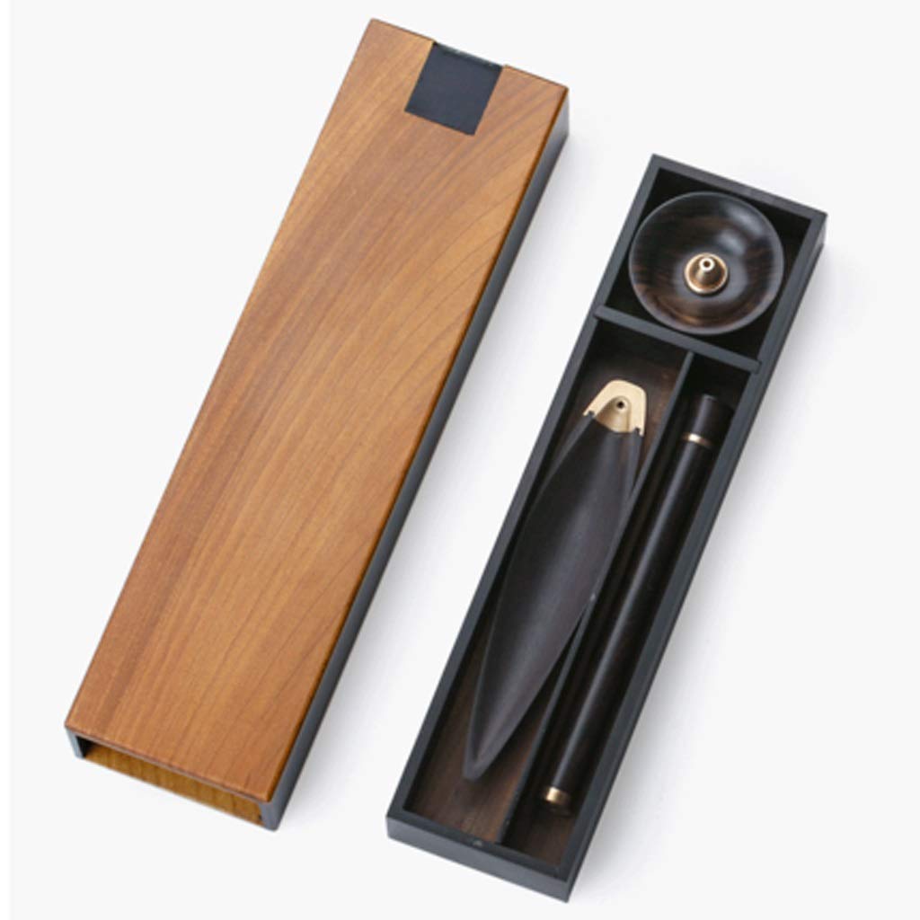 Premium Wooden Incense Holders Set - Portable Travel Incense Stick Burner with Ash Catcher for Sandalwood, Meditation, Yoga & Home Decor