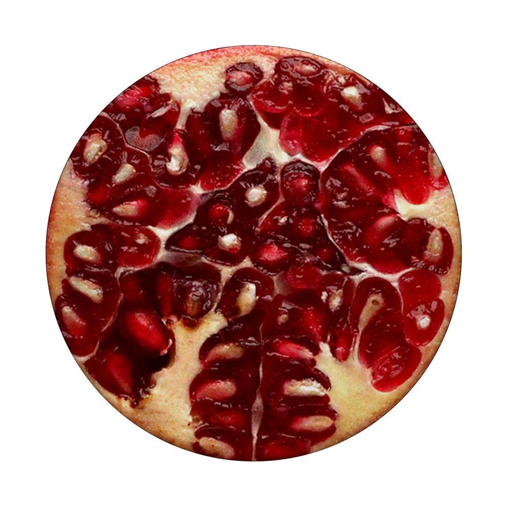 Organic Pomegranate PopSockets PopGrip - Expandable Phone Grip & Stand for iPhone, Samsung, Smartphones - Perfect for Workouts, Commuting, and Hands-Free Use