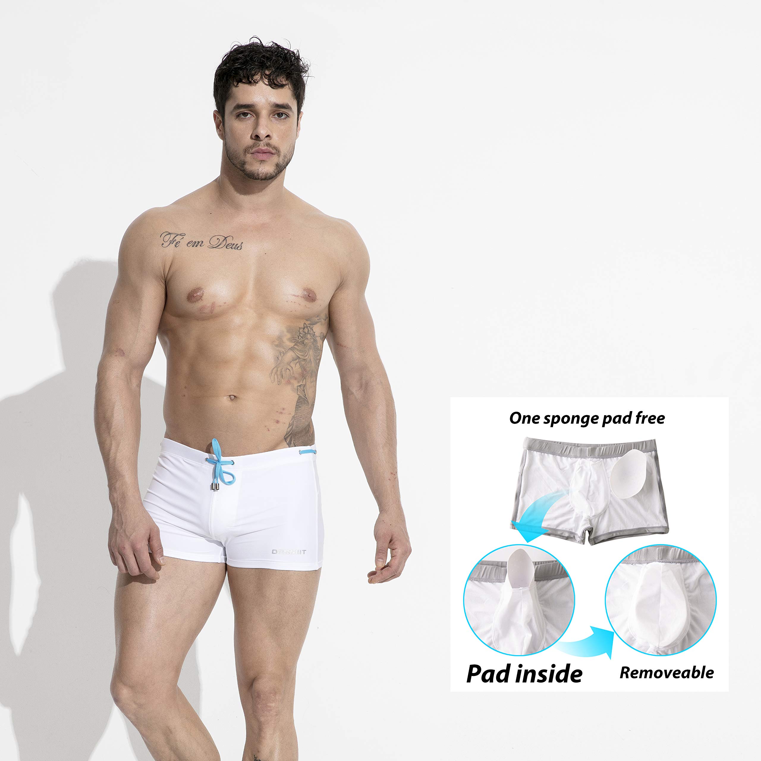 **Men's Swim Trunks with Sponge Lining - Quick Dry, Comfortable & Stylish Swimwear for Beach, Pool & Water Sports**