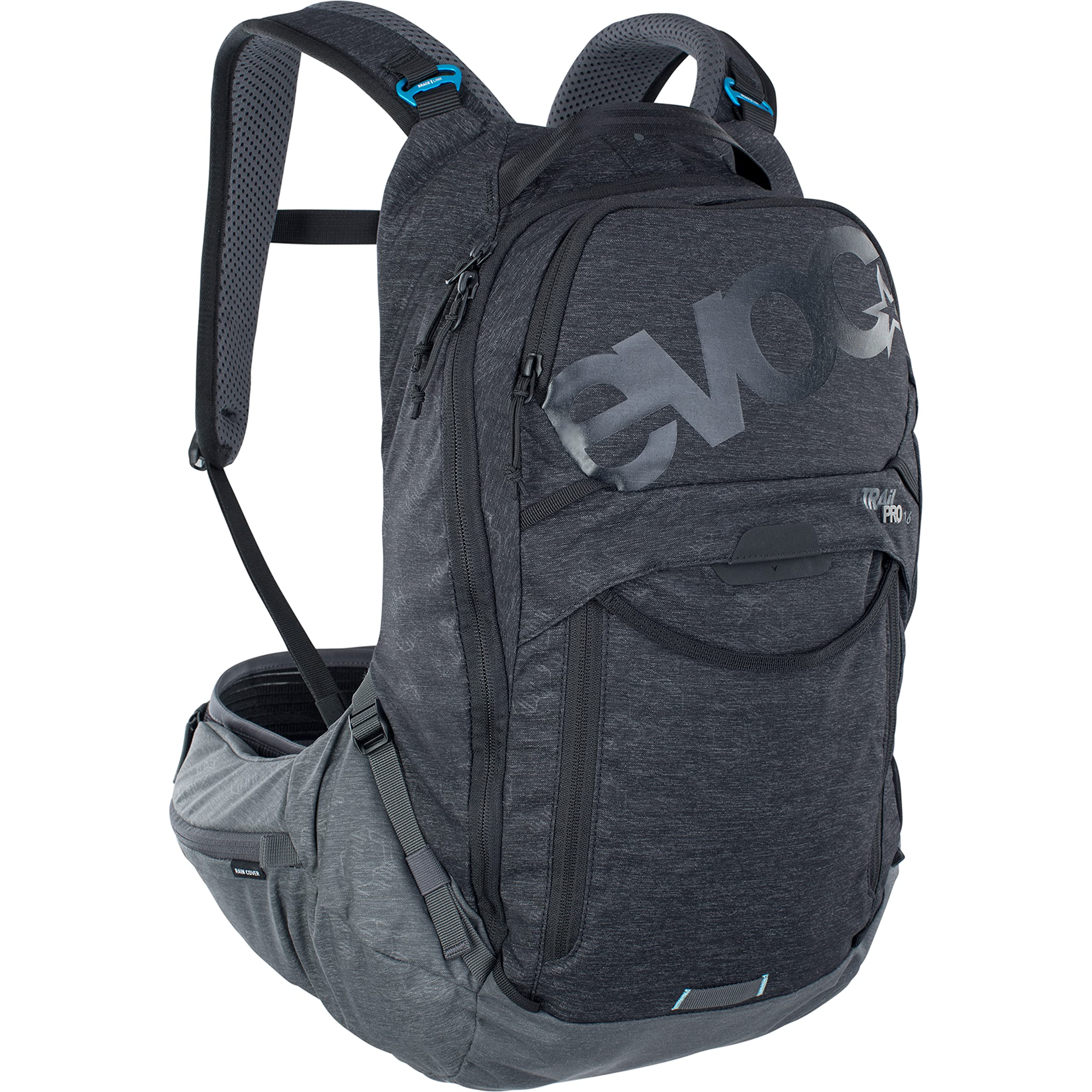 EVOC Rucksack Backpack - Large to X-Large Hiking & Travel Backpack for Men & Women - Durable Water-Resistant Black/Carbon Grey Design - Perfect for Outdoor Adventures, Camping & Daily Commute