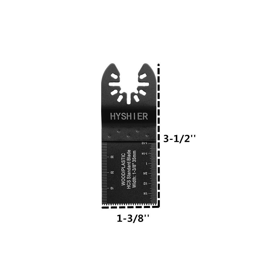 100 Pcs Oscillating Tool Blades - Universal Multi Tool Saw Blades for Metal & Wood Cutting - Quick Release Durable Oscillating Saw Blades Fit All Major Models - Perfect for DIY, Renovation, Carpentry & Home Improvement Projects