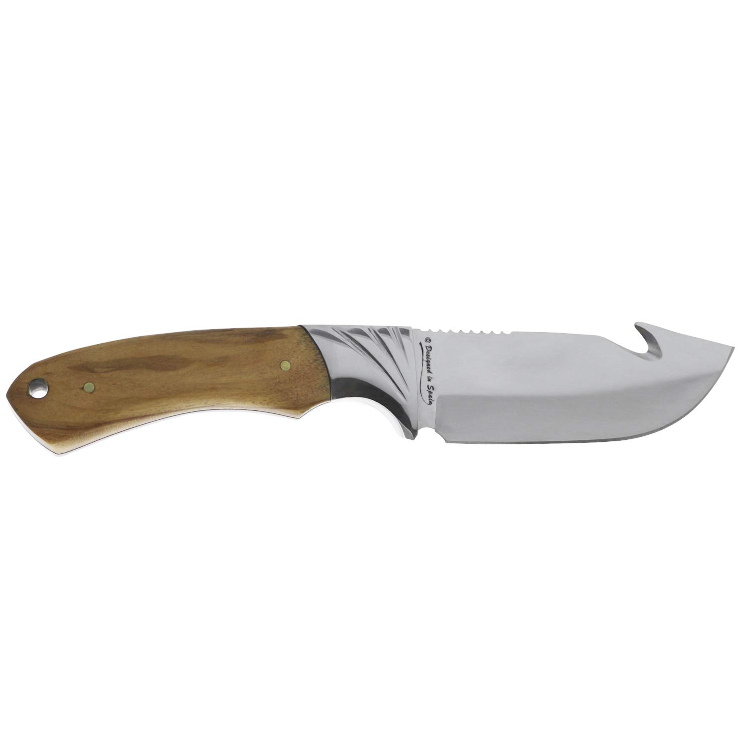 iFIELD 4.1 Inch Hunting Knife - Tactical Survival Knife with Leather Sheath for Camping, Outdoor Adventures & Bushcraft Activities