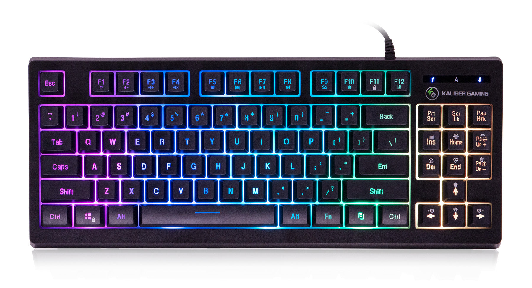 Kaliber Gaming KORONA KORE Compact RGB Mechanical Gaming Keyboard and Mouse Combo - Wired USB Ergonomic for PC, Mac, PS4, Xbox - Perfect for FPS, MOBA, Esports & Office Work