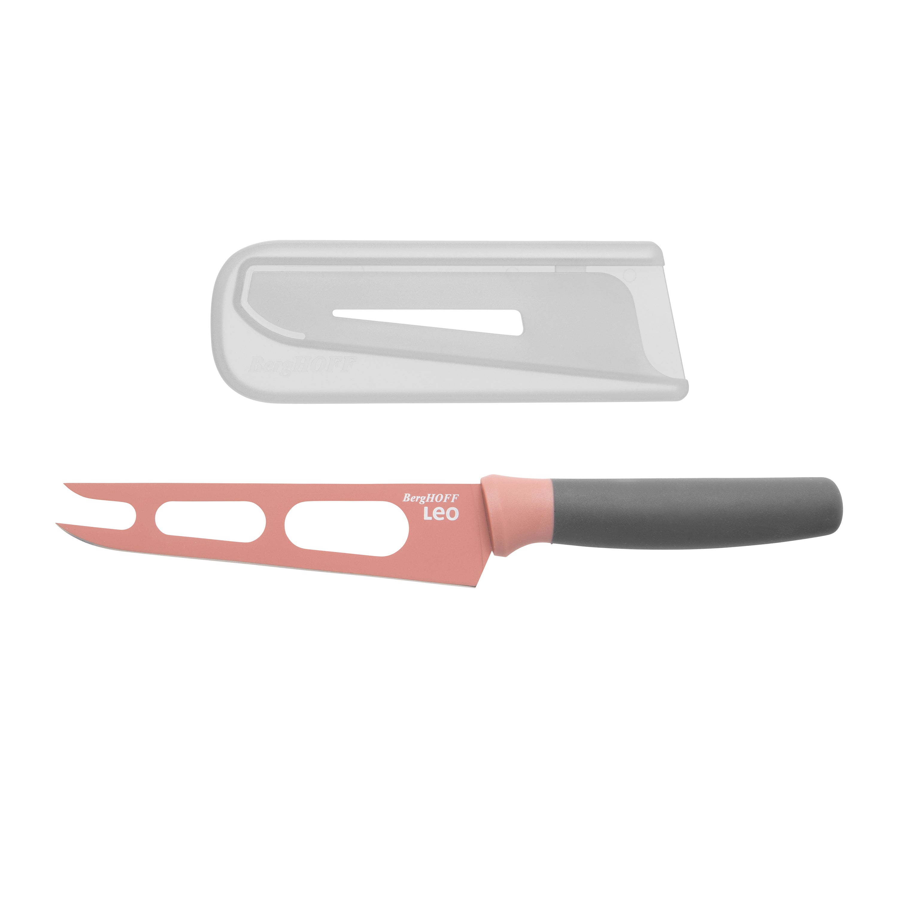 BergHOFF Leo 5-Piece Knife Set with Cutting Board - Pink & Green Kitchen Utensils for Chopping, Slicing & Food Prep | Perfect for Home Cooking & Gift Giving
