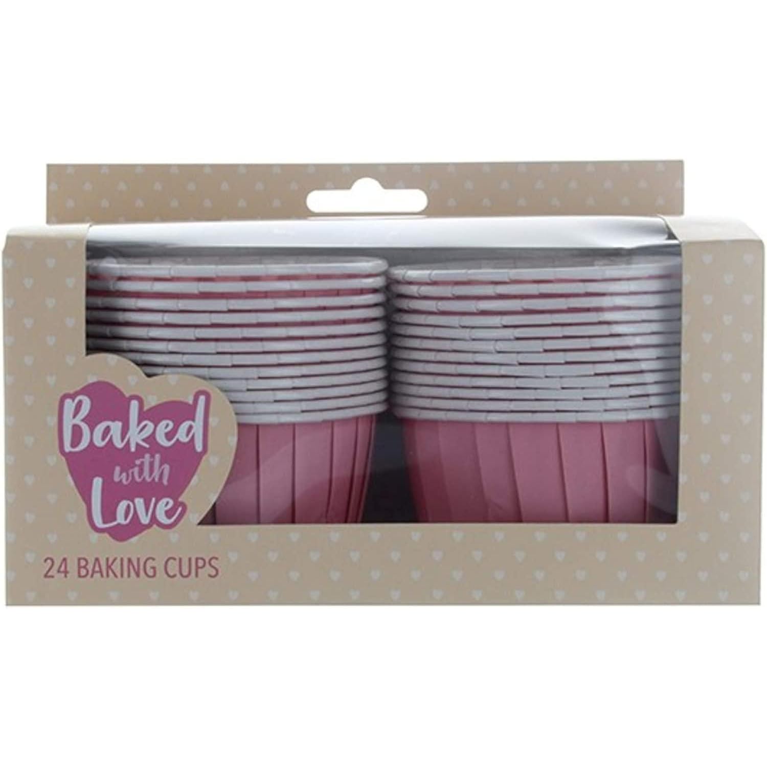 24-Pack Vibrant Pink Baking Cups - Premium Cupcake Liners for Baking, Party Decor & Dessert Presentation - Perfect for Birthdays, Weddings & Home Baking