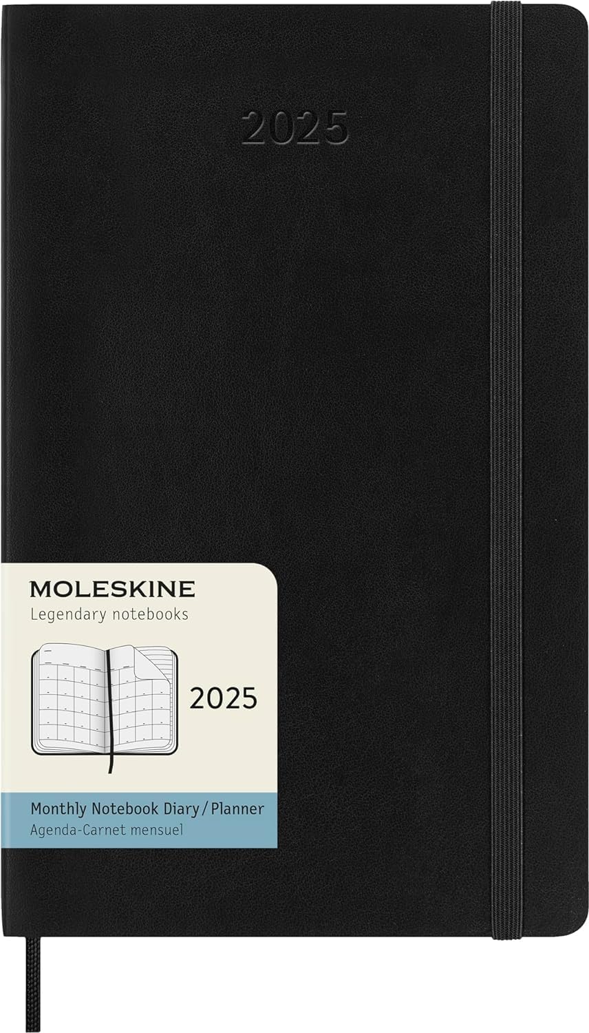 Moleskine Classic 2025 Monthly Planner - 12 Month Soft Cover Notebook, Large 5