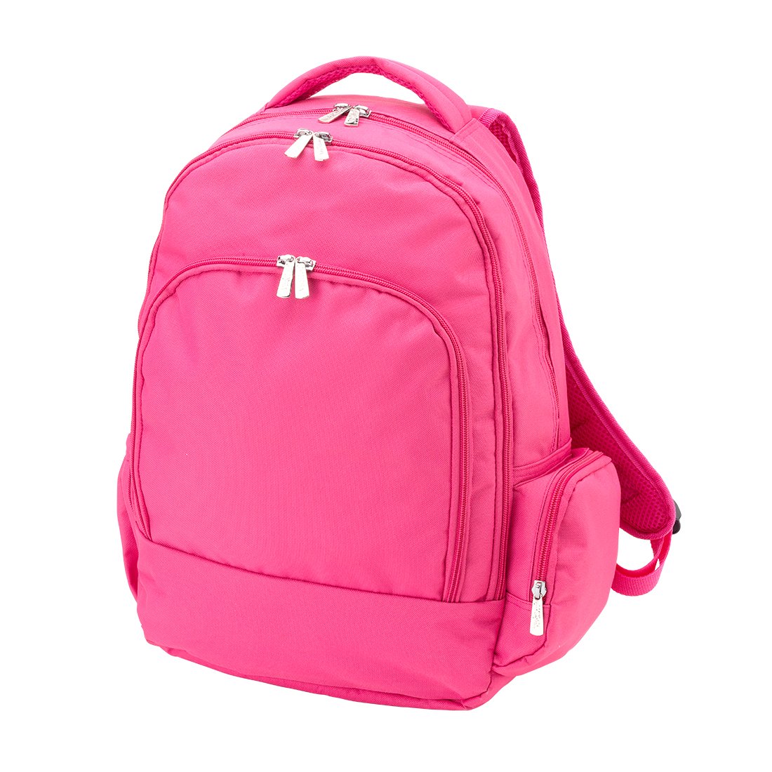 Personalized Monogram Waterproof Backpack - Durable Reinforced Hot Pink Design for School, Travel & Outdoor Adventures
