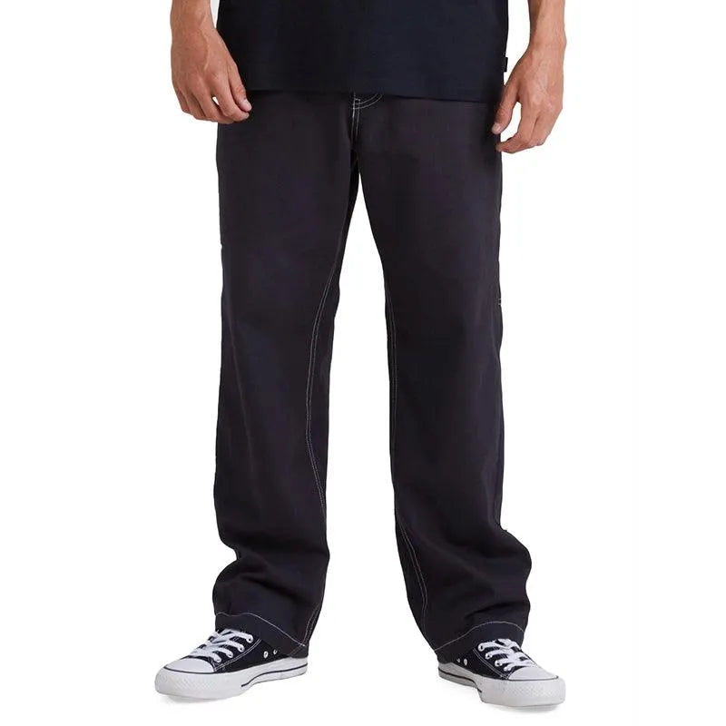 Quiksilver Tridagger Black Men's Stretch Surfing & Swimming Board Shorts - Perfect for Beach, Surfing, and Summer Water Sports