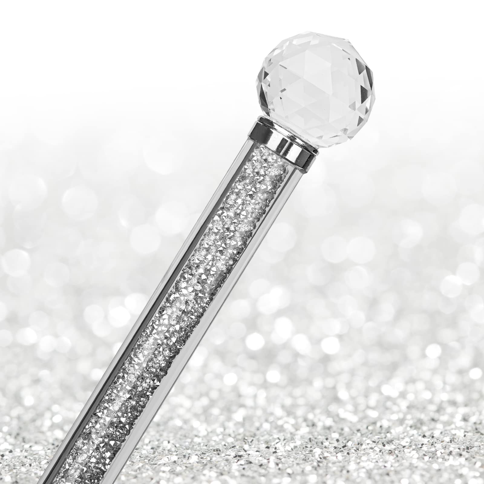 Elegant Crystal Paper Towel Holder - Silver Countertop Towel Stand for Kitchen & Bathroom | Stylish Bling Home Decor for Modern Spaces