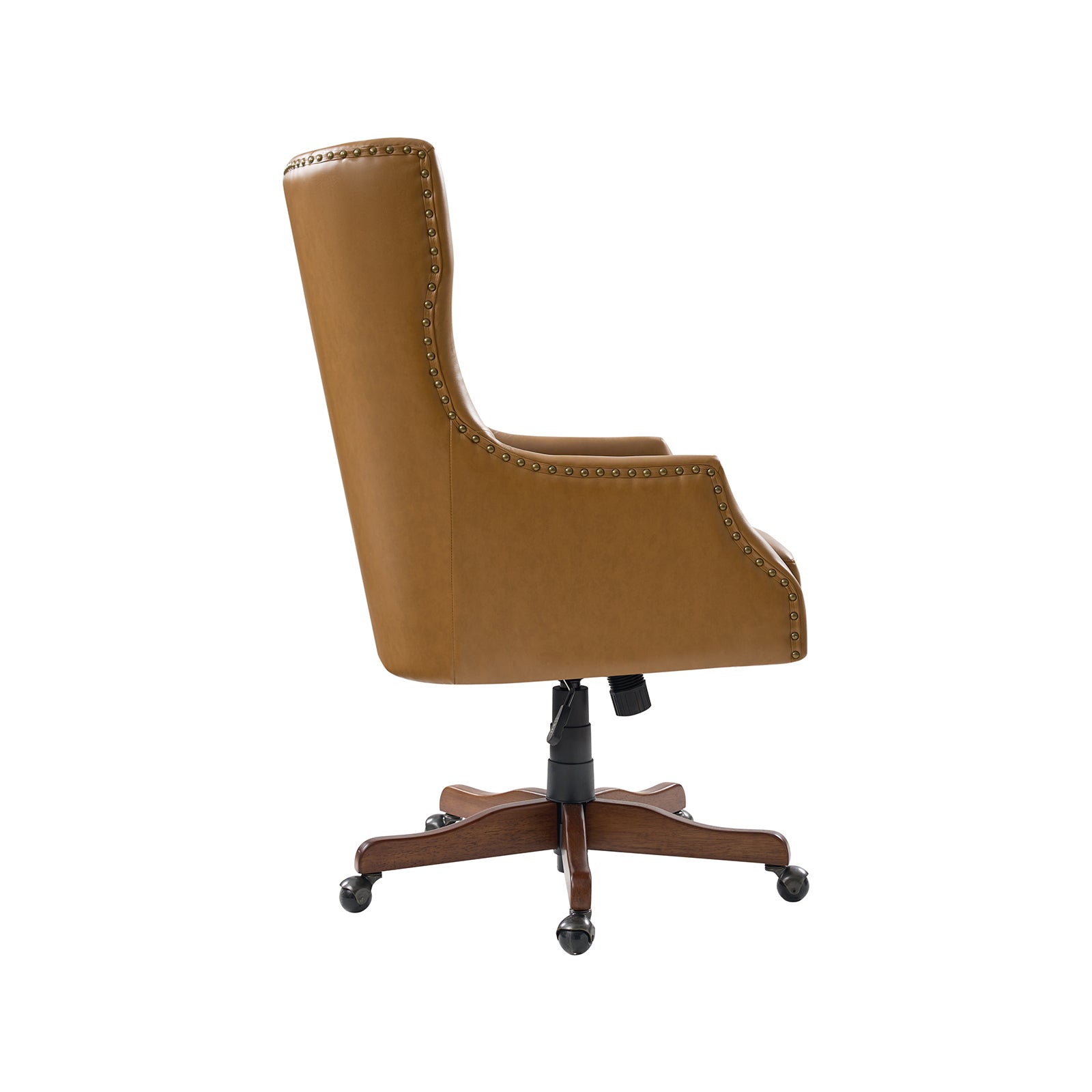 Caesar Classic Modern Office Chair with Elegant Copper Nailheads - Ergonomic Executive Desk Chair for Home & Office Workspace - Perfect for Professionals, Gamers and Remote Workers